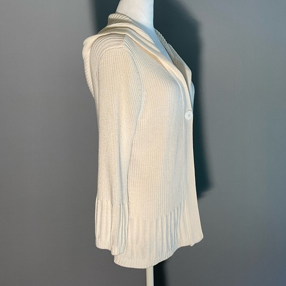 Faded Glory Women's Ivory Hooded Cardigan - Picture 12 of 16